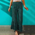 thumbnail image 2 of Ernkv Women's Pants Polka Dots Fashion Full Length Trousers Wide Leg Pants For Lady Wife Daughter Girlfriend Comfy Lounge Casual Green S, 2 of 9