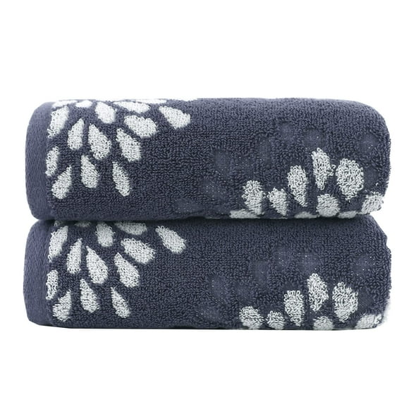 Toallas de mano Pidada Hydrangea Floral, 100% algodón, juego de 2