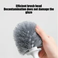 thumbnail image 6 of Toilet Brush Wall Mounted, Long Handle Bathroom Cleaning Brush with Dense Bristles for Tight Space and No Dead Angle Cleaning, Toilet Bowl Cleaner with Base for Bathroom Home Apartment, 6 of 6