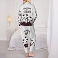 thumbnail image 3 of Pajamas for Women Sets, Congratulation New Class Lounge Sets Long Sleeve Button Down Night Shirts Sleepwear Pjs, 3 of 6