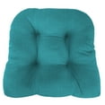 thumbnail image 3 of Jordan Manufacturing 3-Piece McHusk Lagoon Aqua Solid Tufted Outdoor Cushion with 1 Wicker Bench Cushion and 2 Wicker Seat Cushions, 3 of 13