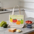 thumbnail image 4 of Vegetable Print Polyester Insulated Lunch Bag Reusable Thermal Cooler Tote For Work And Picnic, 4 of 6