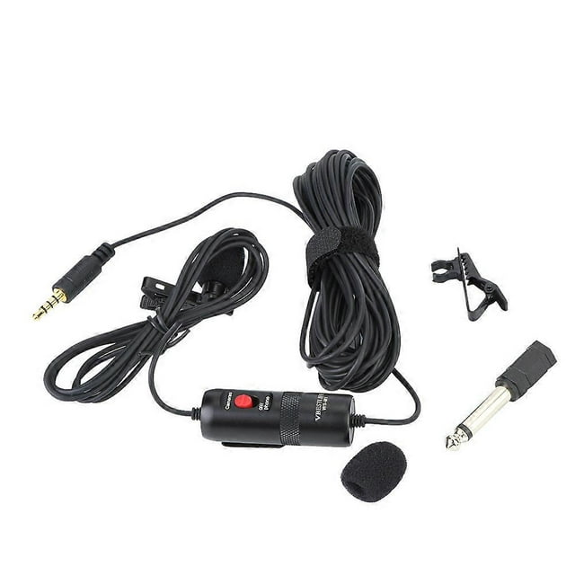 VBESTLIFE Clip on Lavalier OmNi directional Condenser Microphone for Smartphone & DSLR Camera