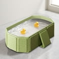 thumbnail image 4 of Collapsible Portable Bathtub for Youngster with Quick Drain Plug Includes Balls & Ducks Space-Saving Foldable Bath Basin, 4 of 6