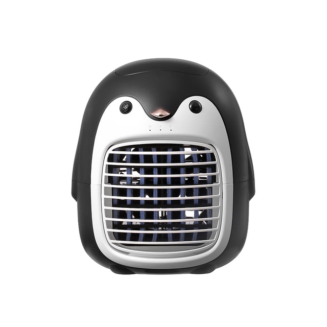 Enfriador De Aire Lindo De 3 Velocidades Aire Acondicionado En Miniatura Ventilador De Enfriamiento De Pingüino Refrigeración De Pingüino De Enfriamiento Rápido Portátil Para Sala De Estar Dormitorio Inevent HA027399-02