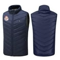 thumbnail image 5 of Gamivast Plus Size Heated Vest for Men and Women Christmas Stand Collar Full Zip Jacket Multiple Heating Zones and 3-Levels Hiking Loose Washable USB Coats Pockets Unisex Heated Vests no Power Bank, 5 of 6