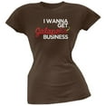 thumbnail image 1 of Cinco de Mayo - I Wanna Get Jalapeno Business Brown Soft Juniors T-Shirt, 1 of 1