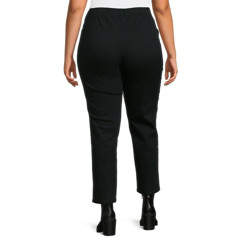 Women's Black Miracle Fit Stretch Pants, On Sale