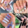 thumbnail image 4 of Diferentes estilos de pegatinas de uñas de mariposa, calcomanías de uñas de transferencia de agua, flores, diseños de uñas de mariposa, láminas de uñas de mariposas coloridas DIY JM, 4 of 5