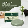 thumbnail image 6 of Madina Moringa Soap Bar with Chia Seeds, Moisturizing, Antioxidant, Gentle Cleanser for Face & Body, Anti-Aging, Vegetable-Based, 6 Pack (3.5 oz Each), 6 of 6