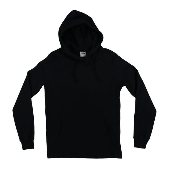 The North Face Men's Waffle Hoodie Comfort Corded Active Solid TNF Black New