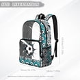 thumbnail image 7 of COEQINE Large Clear Backpack 17 Inch Transparent Bookbag for Boys Girls, Heavy Duty PVC Polyester Backpack for Work Travel, Stylish Daypack for Stadium, 3D Football Soccer Ball Blue, 7 of 7