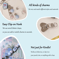 thumbnail image 2 of Strap for E-Reader, Cute Silicone Beaded Grip Chain Charm for Kindle, Accessories for E-book Reader, E-Reader Device Hand Strap, Bookish Gift, 2 of 5