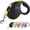 Black, variant on cat leash Tangle-Free Retractable Dog Leash with One-Handed Brake, Pause, Lock, 10 ft Strong Nylon Tape Pet Walking Leash,Suitable for Cats, Small and Medium Dogs up to 66 lbs
