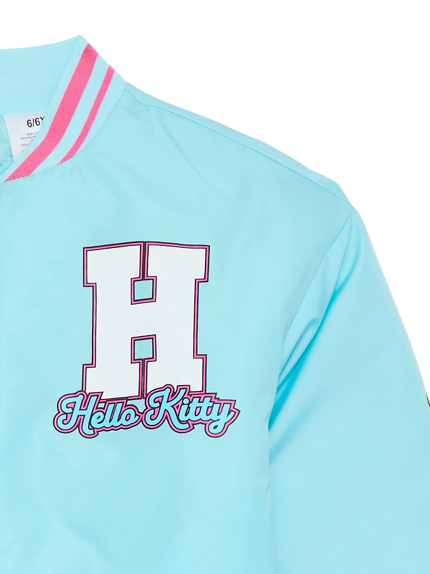 Hello Kitty Girls Bomber Jacket, Sizes XS-L