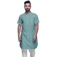 thumbnail image 1 of Atasi Kurta Imprimée pour Hommes Col Mandarin Coton Cambric Chemise Kurta Décontractée, 1 of 1