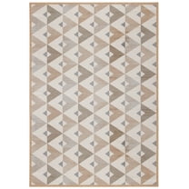 SAFAVIEH Atlas Trina Geometric Area Rug, Beige/Grey, 5'3" x 7'7"
