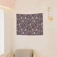 thumbnail image 3 of Hirioo Snowflake Fox Print Tapestry Lightweight Fabric for Bedroom Aesthetic Home Wall Dorm Décor Living Room Decor 29x37 Inch, 3 of 8