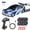 blue, variant on The Ministorm Drift Cars, 1:43 Mini RC Drift Car, Gyro Correction, Proportional Steering, 15KM/H, 2.4G Control, Rechargeable Fast Racing Car with Lights Kit for Adults and Collectors