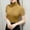 top d'Été Jaune-Femmes, variante sur Yourumao Hauts à Col Roulé pour Femmes Chemises Décontractées Habillées à Col Rond Blouses Confortables de Couleur Unie T-shirts Ajustés pour le Bureau