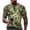 Mint Green, variant on Men’s Short Sleeve Crew Neck T Shirt with Camouflage Print Comfortable Regular Fit Casual Style for Everyday Wear Army Green L