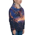 thumbnail image 3 of Sikiie Starry Sky Flying Tiger Youth Hoodie Sweatshirt Pullover Hooded Classic Casual Essentials Hoodiefor Boys Girls Kids -Medium, 3 of 6