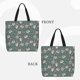 thumbnail image 2 of Fotbe Hedgehogs and Flowers Bolsa Tote con Estampado para Mujer, Bolsos con Cremallera, Bolsa de Hombro Casual de Gran Capacidad con Bolsillos Internos, 2 of 7