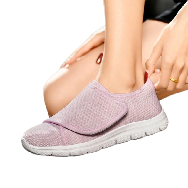 Zapatos Edema Extra Anchos Hombres Mujeres Transpirable Cierre Ajustable Ligero