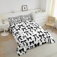 thumbnail image 4 of Erosebridal Black Bow Bedding Twin Comforter Set,Dreamy Princess Down Comforter,Kawaii Bowknot Bedding Sets Twin With Comforter,Ultra Soft Cartoon Room Decoration,Reversible,2-Piece, 4 of 8