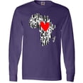 thumbnail image 3 of Inktastic Black History Month Ink Print African Heart Long Sleeve T-Shirt, 3 of 5