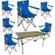 thumbnail image 1 of 6 Sillas Plegables De Camping Y Playa Para Exterior Con Mesa azul, 1 of 10
