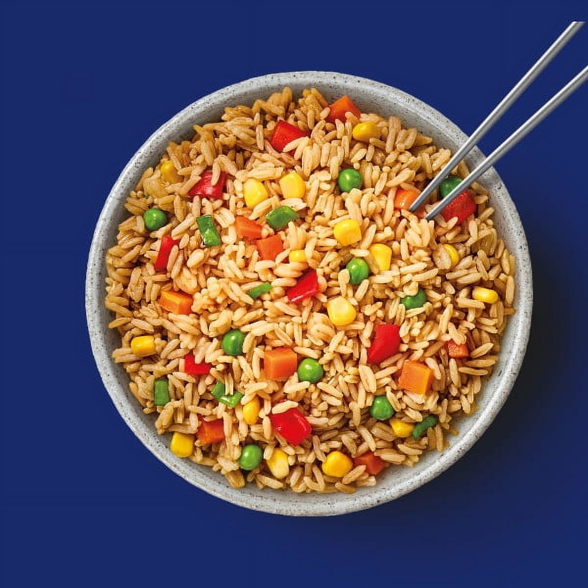(6 pack) Ben's Original™ Street Food Fried Rice with Vegetables. 9 Ounces Per Tray. Fully Cooked. Heat and Eat In Just 90 Seconds!
