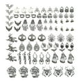 thumbnail image 2 of 80Pcs Halloween Charms Pendant Mixed for Jewelry Making Findings Women Girls Macarena Encantos de Halloween, 2 of 8
