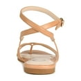 thumbnail image 4 of Journee Womens Serissa Multi Strap Flat Sandals, 4 of 9