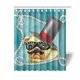 thumbnail image 1 of Cortina de ducha de Tela Impermeable ABPHQTO Hipster Pug 160x180 cm, 1 of 2