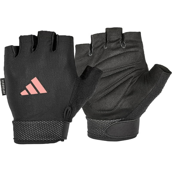 Adidas Essential Training & Weightlifting Gloves, Fingerless Workout Gloves