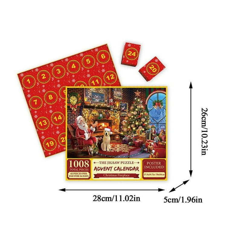 Advent Calendar 2025-24 Days Of Brain Teaser Puzzles Toys Kit