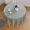 thumbnail image 3 of Round Tablecloth Khaki Table Cover Cotton Linen Table Cloth for Hotel Banquet Birthday Party Tables Decoration (Light Khaki,Diameter 90cm), 3 of 6
