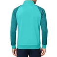 thumbnail image 5 of Guluxicc Mens Athletic Jackets with Pockets Color Block Mock Neck Full Zipper Long Sleeve Gym Workout Jackets for Running Everyday Fall Winter, 5 of 6