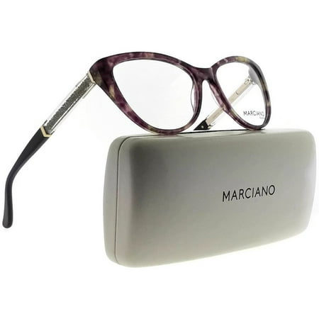 Guess By Marciano GM0312-083-53 Cat Eye Women Violet Frame Clear Lens Eyeglasses