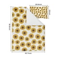 thumbnail image 5 of White Sunflower Duvet Cover and Pillowcase Set for Single Bedding, Bedroom Accessories for Kids Teens, 5 of 5