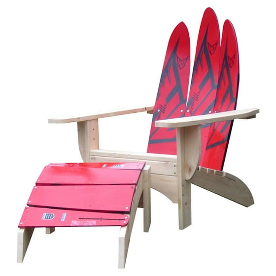 Ski Chair Water Solid Wood Adirondack With Ottoman Ski Chair Water Solid Wood Adirondack With Ottoman Com