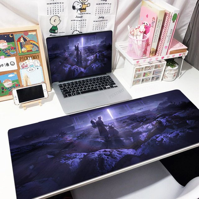 Alfombrilla de ratón hecha en Abyss para Gamer, alfombrilla grande para teclado, alfombrillas de ratón XXXL, alfombrilla de escritorio de goma de 31,4x11,8 pulgadas, Alfombra de escritorio de diseño qiuyongming unisex