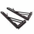 thumbnail image 3 of 2PCS Metal Folding Shelf Brackets Wall Mounted Collapsible Triangular Stand for Table Work, 3 of 5