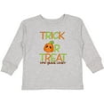 thumbnail image 3 of Inktastic Trick or Treat Now Gimme Candy with Halloween Pumpkin Boys or Girls Long Sleeve Toddler T-Shirt, 3 of 5