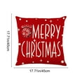 thumbnail image 3 of Christmas Throw Pillow Covers 45x45cm Christmas Printed Pillow Cover Series Home Sofa Decoration Cushion Cover Bedroom Pillow Cover, 3 of 6