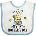 thumbnail image 3 of Inktastic My 1st Mothers Day Boys Boys Baby Bib, 3 of 4
