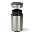 thumbnail image 3 of Tramontina 3.17 Gallon Stainless Steel Round Sensor Waste Bin with Stainless Steel Capped Lid, 3 of 5