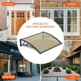 thumbnail image 6 of Window Door Awning Canopy 40"x 60" Door Entrance Cover Patio Awning UV Rain Snow Sunlight Protection, 6 of 9
