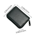 thumbnail image 3 of Leather Card Holder Wallet for Women & Men Slim RFID Blocking Credit Card Holder with Zipper Pocket ID Driver License Storage Travel Essentials Small Purse Organizer, 3 of 6